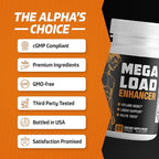 Mega Load Enhancer - Semen Volume Booster Supplement for Men - Increase Load Size, Taste, Fertility Supplement - 3rd Party Tested Formula - 9 Active Ingredients - 60 Capsules for Adults