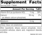 Source Naturals Sleep Science Melatonin, Helps Promote Sleep*, Non-GMO Validated - 5 mg - 60 Vegan Tablets