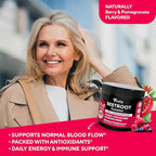Beet Root Gummies – Beetroot Supplement with CoQ10, Grape Seed, Vitamin C, B12 & B3 – Nitric Oxide Gummies for Circulation Support – Beet Supplement for Energy & Immune Support – 60 Beets Chews