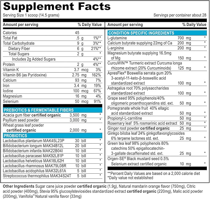Vibrant Health, Digestive Vibrance, Probiotic Powder Reinvented with Special Ingredients, 100 Billion Probiotics Per Serving, 14 Servings