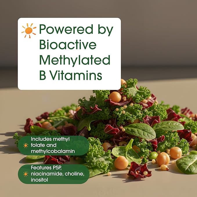 NatureBell Methylated B Complex Vitamins - 240 Vegetarian Capsules - High Bioavailability 12-in-1 Formula - for Immune Health & Energy Support* - Non-GMO & Gluten-Free