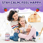 Saffron Gummies for Kids & Adults, 20-in-1 Saffron Supplements with 88.5mg Saffron Extract, B6, B12, C, D3, Magnesium for Calm, Focus, Nerve, Sugar Free, Vegan, Non-GMO - Strawberry Flavor, 120 Counts