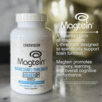 Ekkovision Magtein Magnesium L-Threonate, Memory & Cognitive Function Support, Magnesium Supplement with Essential Minerals for Men & Women, 2000 MG Per Serving, 120 Easy-to-Swallow Capsules
