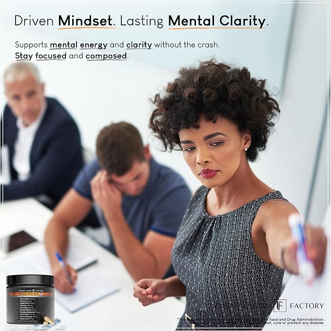 Formulation Factory BOSS Mode 10-in-1 Nootropic Cognitive Enhancement Supplement, Focus & Memory Booster, Featuring Lion’s Mane, Bacopa Monnieri, Alpha-GPC, Ginseng & More 240 Capsules (2 Pack)
