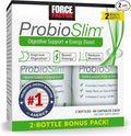 ProbioSlim Probiotic Supplement for Women and Men with Probiotics and Green Tea Extract, Reduce Gas, Bloating, Constipation, Support Digestive and Gut Health, Force Factor, 120 Capsules (Twin Pack)