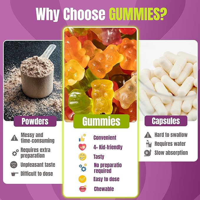 TrueSeaMoss Sea Moss Elderberry Gummies for Adults & Kids – with Burdock Root, Bladderwrack – 60 Gummies (Pouch May Vary)