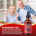 Cayenne Pepper Supplement Liquid Drops + Hawthorn Berry, Vitamin D3 K2 Beet Root Powder, Ceylon Cinnamon, Turmeric Curcumin, Organic Panax Ginseng - 4oz