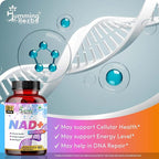 Humming Herbs NAD+ with Trans‑Resveratrol 600 mg per Serving. NAD Booster, Cellular Energy & Metabolism Support — 90 Vegetarian Capsules