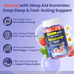 Melatonin Gummies 10mg 20mg with Magnesium for Adults | Drug Free | Sugar Free | L-Theanine, Ashwagandha, B6, B12, Lemon Balm & Chamomile, Supports Deep Relaxation, Sleep Aid, 120 Cts