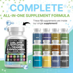 Clean Nutraceuticals GABA 750mg 5 HTP 200mg L Tryptophan 500mg L Theanine 200mg Ashwagandha SAM-e L-Glycine - Mood Support Vitamins for Women and Men with L-Tyrosine (90 Count (Pack of 2))