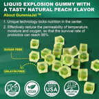 2Pack Digestive Enzymes Gummies for Women & Men, Multi-Enzymes with 90Billion CFU Probiotics and Prebiotics & Postbiotic, Vegetable & Fruit Fiber Blend, Super Enzymes for Digestive & Gut Health,Immune
