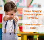 A Dose of Immunity Kids Immune Support Gummies Quercetin for Kids with Vitamin C, Zinc, Vitamin D, 100mg Quercetin Bromelain, Echinacea, Lung, Immune Defense, Immunity Booster 180 Count