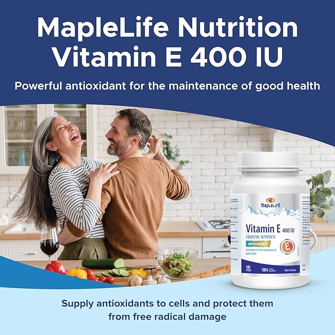 MapleLife Vitamin E 400IU - Natural - 100 softgels