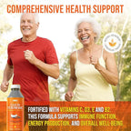 Advanced Liquid Turmeric – High Absorption Curcumin with Black Pepper & Vitamin D3 for Maximum Bioavailability – Joint, Inflammation & Immune Support – 20 fl oz