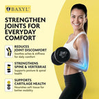 BAXYL Liquid Hyaluronic Acid Supplement for Joint Health, 3 Bottles of 6 Oz - Patented MHB3 Formula for Bone, Skin, Eye Health & to Restore Cartilage - Vegan, Gluten-Free, Non-GMO for Comfort