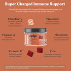 Chewsy 6-in-1 Immune Support Supplement Fruity Chews with Elderberry, Vitamin C, A & D, Zinc & Selenium - 30-Day Supply, Individually Wrapped Immunity Vitamins Chews for Adults and Kids (1)
