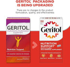 Geritol, Multivitamin Supplement, Contains B-Vitamins, Antioxidants, Vitamins C, E & D and Iron, 26 Essential Vitamins and Minerals, Gluten-Free, Non-GMO, No Artificial Sweeteners, 100 Tablets