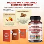 Berberine Cinnamon Apple Cider Vinegar Turmeric - Overall Wellness Support