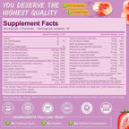 Totaria Sugar Free Multivitamin Gummies for Women 14+ w/Inositol, Iron, Folate, Biotin, Womens Daily Multivitamin Gummy w/Vitamin A, D, C, B, Support Hair, Skin, Energy, Immune, Strawberry Flavor