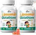 Liposomal Glutathione Gummies for Kids - Vitamin C Supplement for Healthy Immune Support Antioxidants & Detox - Sugar Free Vegan Non GMO