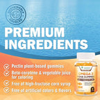 Omega 3 Fish Oil Gummies - Heart Healthy Omega 3 Gummy Supplement with High Absorption DHA & EPA, Extra Strength Joint & Brain Support, Delicious Orange Flavor Fish Oil Nature's Vitamin - 60 Gummies