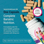 BariatricPal Multivitamin ONE 1 per Day! Bariatric Multivitamin Capsule with 60 mg of Iron | Easy to Swallow Capsule | Vitamin for Bariatric Surgery Patients | 30 Count (1 Month Supply)