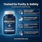 Berberine 1000 mg with Bitter Melon and Banaba Leaf – Herbal Supplement, 60 Capsules