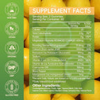 Magnesium Glycinate Gummies 600mg, Sugar Free Lemon 2pcs