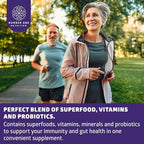 10 in 1 Immune Support Supplement [10 Potent Ingredients] with Elderberry, Vitamin C, Zinc, Echinacea, Turmeric Curcumin, Garlic and Probiotics for Adults, 60 Veg Caps