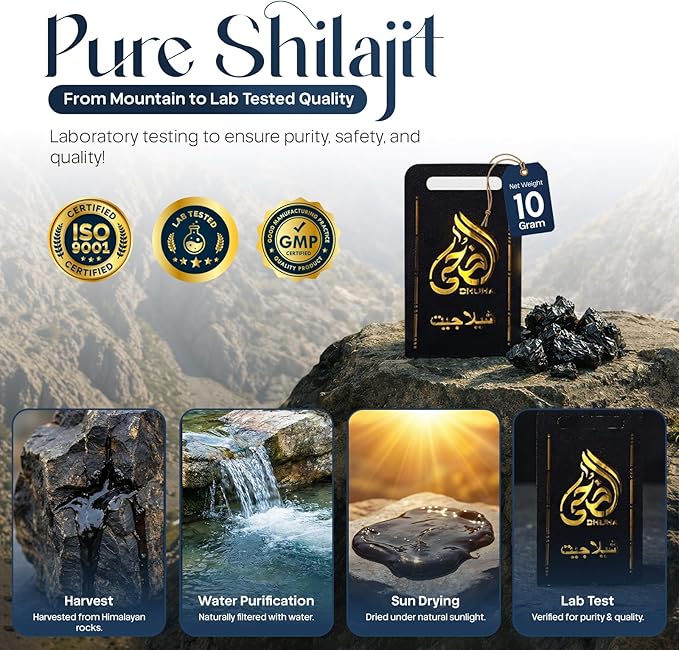 Pure Himalayan Shilajit Resin 10g – Gold Grade Himalayan Shilajit | 85+ Trace Minerals & Fulvic Acid | Lab Tested | Natural Energy Support for Men & Women | High Potency Shilajit Resin