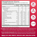 Llama Naturals Kids Multivitamin Gummies | Real Fruit, No Added Sugar Cane | Organic Vegan Toddler Whole Food Vitamins | Vitamin D, C & Beta Carotene Gummy Supplement | Cherry 90 Ct (1-2 Months)