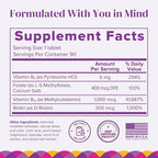 BariMelts Vitamin B12 Plus, 90 Fast-Dissolving Tablets (3-Month Supply), Sugar-Free Bariatric Vitamins for Women, Includes B12, B6, Folate and Biotin, Natural Cherry Flavor