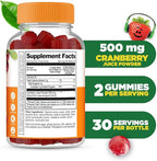 Lifeable Cranberry Gummies for Kids | Great Tasting Cranberry Supplement | for Urinary Tract Health, Bladder & Digestive Support | Vegan and Non GMO Cranberries | 60 Count