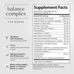 Balance Complex 17-in-1 Vaginal Health 100 Billion Probiotics for Women pH Balance with Cranberry & D-Mannose | Promote Urinary Tract Health for Vaginal Odor & Vaginal Flora, 60 Capsules (Pack of 2)