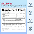 Vitamin World Triple Strength Omega 3 Fish Oil 1360 mg Supplement, 950 mg Active Omega-3 Fatty Acids with EPA & DHA, Supports Heart, Brain & Joint Health, Gluten Free, 120 Softgels, 4 Months Supply