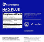 NAD | Advanced Energy & Anti-Aging Formula | with NAD and Coenzyme Q10 | Supports Heart & Cognitive Health | 120 Capsules - 60 Day Supply