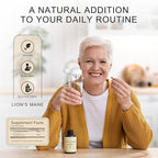 Lion's Mane Supplement Capsules with Turkey Tail for Memory & Focus – 10:1 Mushroom Extract, Brain Fog Support, 1200mg, Third Party Tested, Non-GMO, Vegan, Made in USA, 120 Capsules, 2 Month Supply