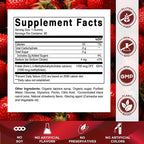 Vitamatic Methylfolate Gummies 1000 mcg – Active 5-MTHF Form – Natural Strawberry Flavor – Vegan, Non-GMO, Gluten Free – 60 Gummies