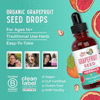 MARYRUTH'S Organics Grapefruit Seed Extract Grapefruit Seed Oil Drops | Peel & Seed | Herbal Tinctures Liquid Drops | Sugar Free | Vegan | Non-GMO | Gluten Free| Unflavored | 30 Servings | 1 Fl Oz
