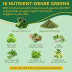NEVISS Super Greens Gummies 60 Count + Lutein Gummies 60 Count