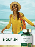 Carlyle Sea Kelp Iodine Supplement | 225mcg | 300 Tablets | Non-GMO, Gluten Free | Traditional Herb Supplement