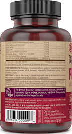 DEVA Vegan Vitamins Prenatal Multivitamin & Mineral - One Daily - 90 Vegetarian Tablets - Pack of 2