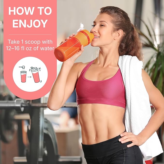 Electrolytes + Enhanced Collagen Zero Sugar Powder with Vitamin C - Muscle Recovery & Hydration Support - 30 Servings - Supports Immune & Joint Health - Keep Your Skin Looking Radiant & Hydrated