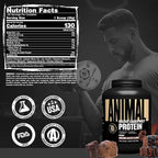 Animal Whey Isolate Protein Powder - Loaded for Pre & Post Workout Muscle Builder and Recovery with Digestive Enzymes for Men & Women - 25g Protein, Great Taste, Low Sugar - Brownie Batter 4 lbs