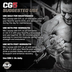 PMD Sports CG5 - Premium Creatine and L Glutamine Powder - Maximum Strength Power Recovery, Build Lean Muscle, Increase Performance - Pre-Workout and Post Workout - Cherry Vanilla Slush (30 Servings)