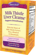 Nature's Secret Milk Thistle Liver Cleanse - 60 Tablets - Supports Healthy Liver Function & Detoxification - 18 Botanical Blend Turmeric, Dandelion, Beet, & Artichoke - Natural Powerful Antioxidant