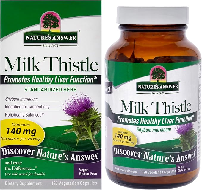 Nature's Answer Milk Thistle Seed Vegetarian Capsules, 120-Count