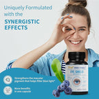 Eye Shield Supplement with Bilberry Extract, Lutein, Zeaxanthin, Astaxanthin, and Beta-Carotene - Supports Dry Eyes, Vision Health, and Night Vision, 90 Veg Capsules