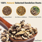 LeafLea 80 Dandelion Tea Bags, All Natural Dandelion Root Tea, Supports Digestion & Immune Health, Caffeine-Free, Vegan, No Sugar, Individually Wrapped Tea Bags, 2 Pack