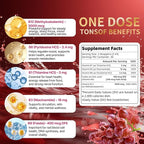 Liposomal Vitamin B Complex | Maximize Absorption Vitamin B12 Sublingual with B6,B1,B3 | Folic+Niacin | B12 Methylcobalamin Vitamins 5000mcg for Daily Energy,Focus,Mood,Nerves & Brain